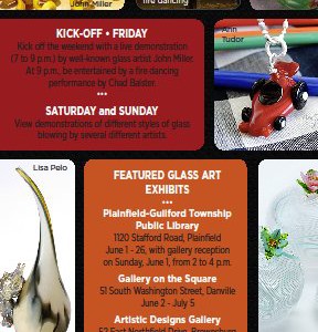 Art Glass on Exhibit in Hendricks County…June...